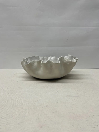 Ivory Scallop Ceramic Dish