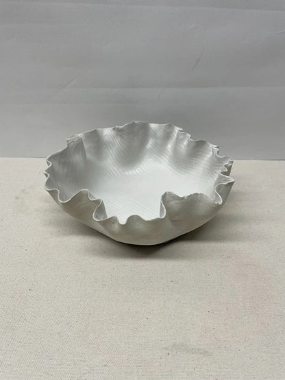Ivory Scallop Ceramic Dish
