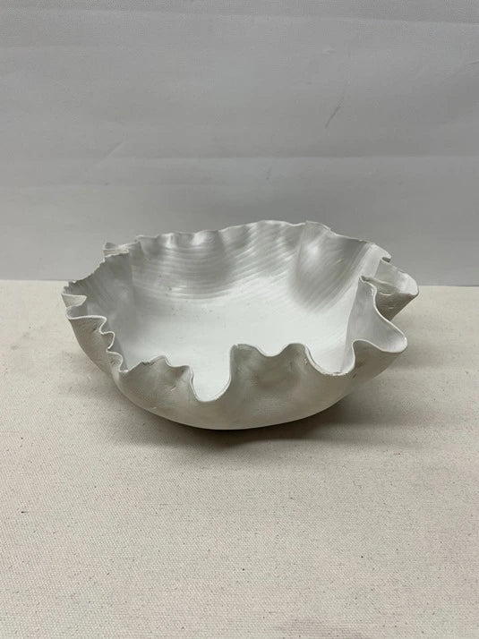 Ivory Scallop Ceramic Dish