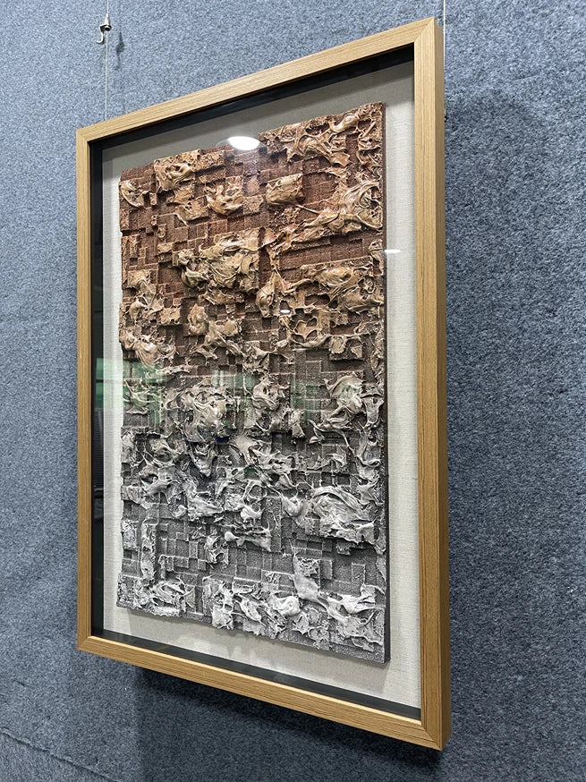 Fluid Acrylic Abstract Wall Art - Vertical Design