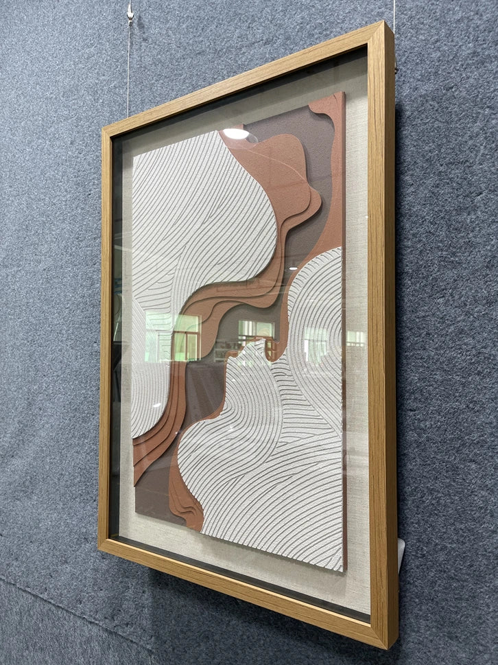 Oceanic Acrylic Abstract Wall Art - Vertical Design