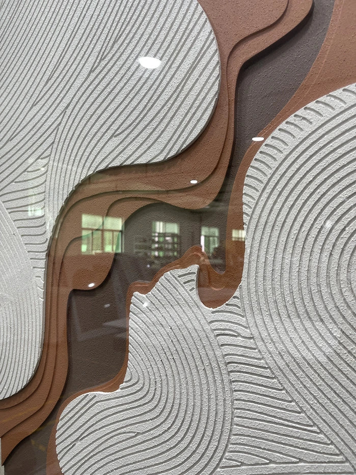 Oceanic Acrylic Abstract Wall Art - Vertical Design