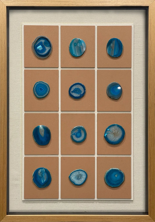 Earthy Acrylic Abstract Wall Art - Vertical Design