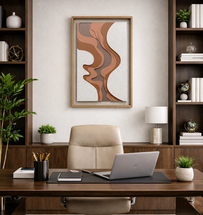 Oceanic Acrylic Abstract Wall Art - Vertical Design