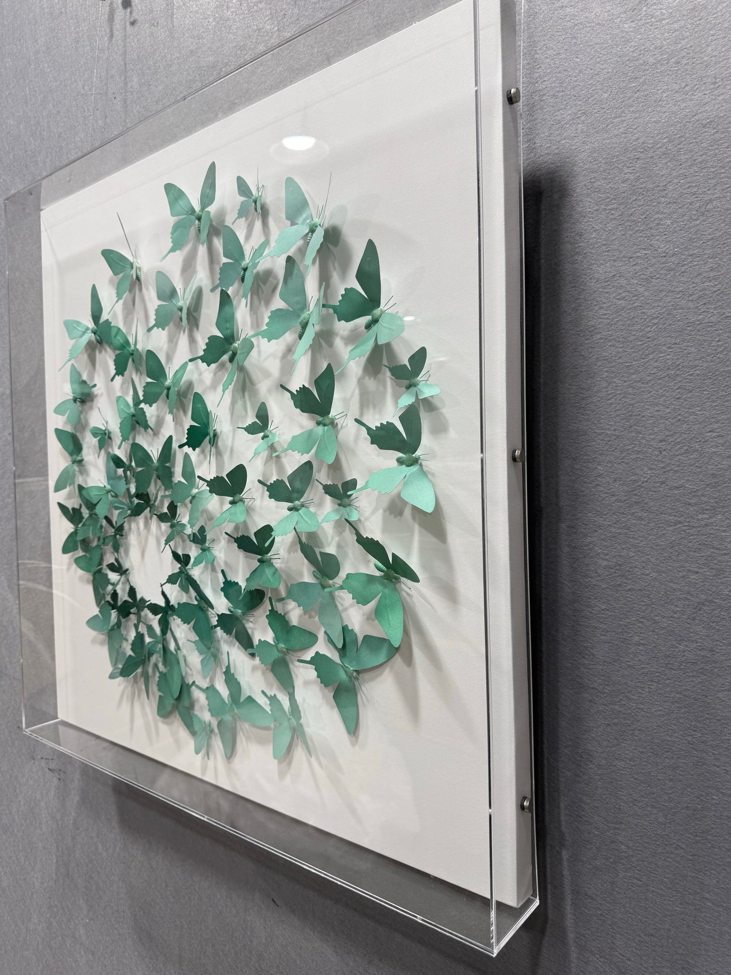 Butterfly Bloom 3D Wall Decor - Square Design