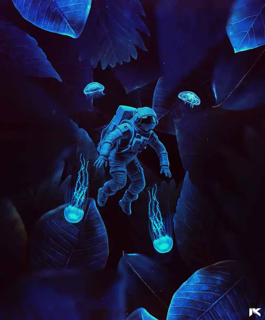 Astronaut In Sea Blue