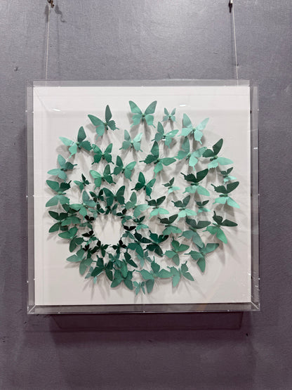 Butterfly Bloom 3D Wall Decor - Square Design
