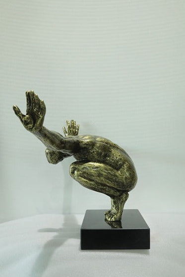 Atlas Balance Resin Sculpture