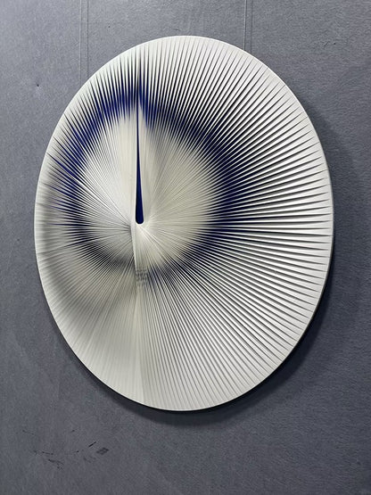 Leather Texture Abstract Wall Decor - Round Design