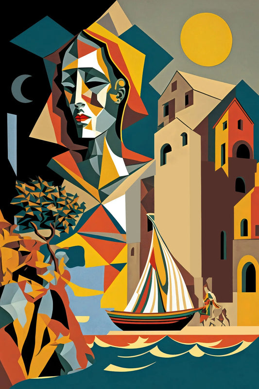 Cubist Illustration Malaga (1)
