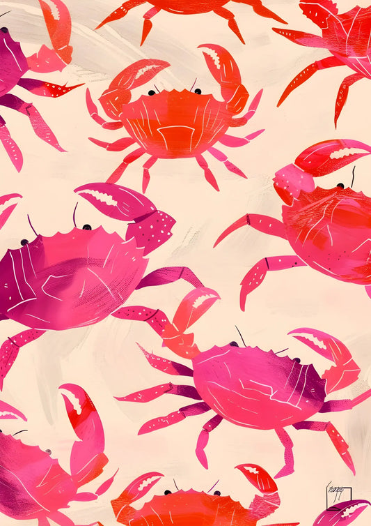 Stylish Pink Crab