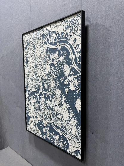 Flowing Hand Painted Abstract Wall Art Vertical Design | Art Smiley Decor UAE