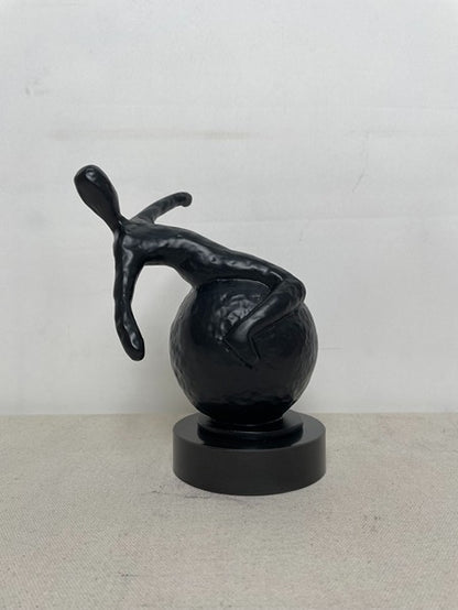 Black Rabbit Resin Sculpture artistic sculpture by Artsmiley