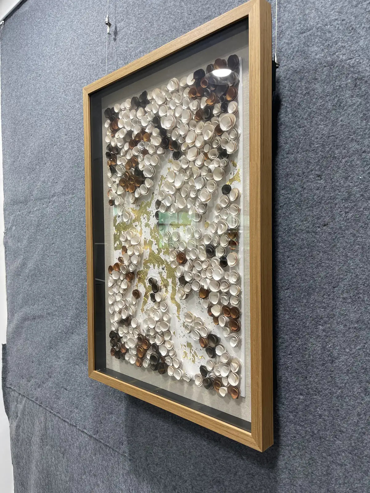 Mosaic Acrylic Abstract Wall Art Vertical Design | Art Smiley Decor UAE