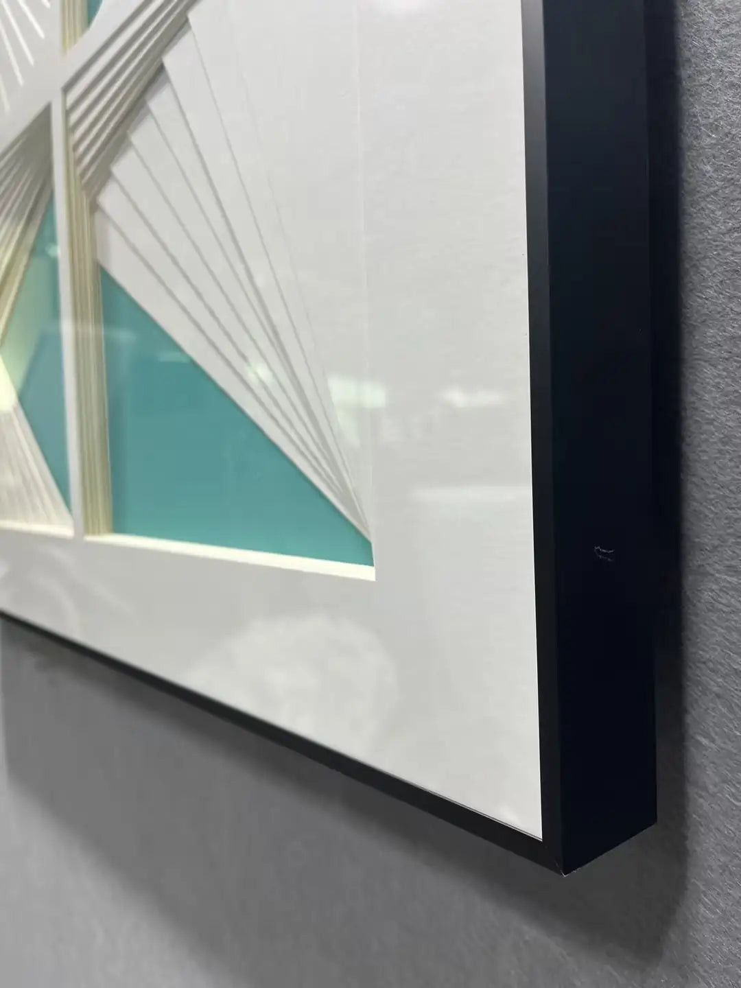Dimensional Paper Art Contemporary Wall Decor Square Design | Art Smiley Decor UAE