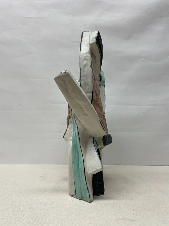 Modern Loop Ceramic Sculpture