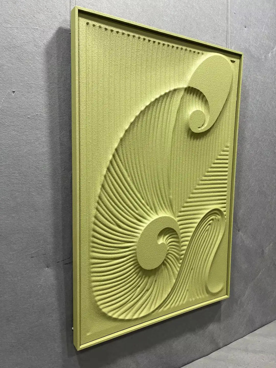 Dark Wood Carving Hand Painted Wall Art Vertical Design | Art Smiley Decor UAE