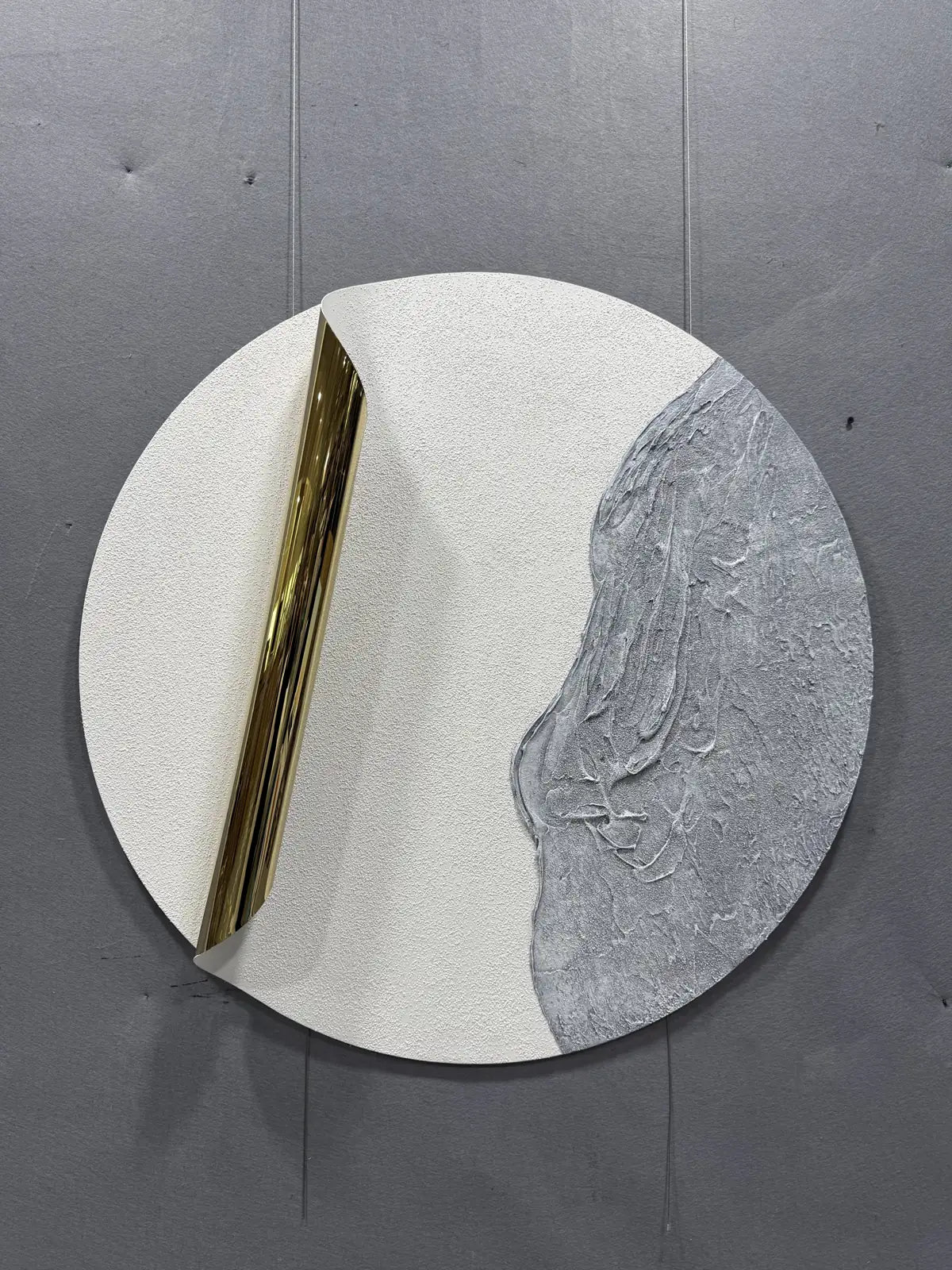 Minimal Modern Decorative Wall Art Round Design | Art Smiley Decor UAE