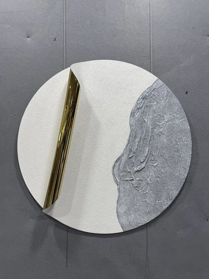 Minimal Modern Decorative Wall Art Round Design | Art Smiley Decor UAE
