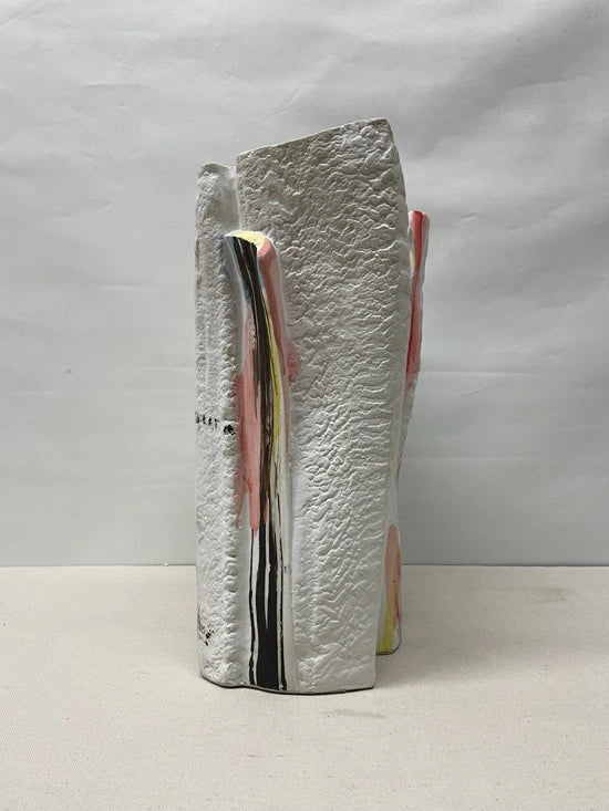 Tall Brush Form Ceramic Vase