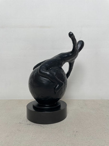 Black Rabbit Resin Sculpture artistic sculpture by Artsmiley