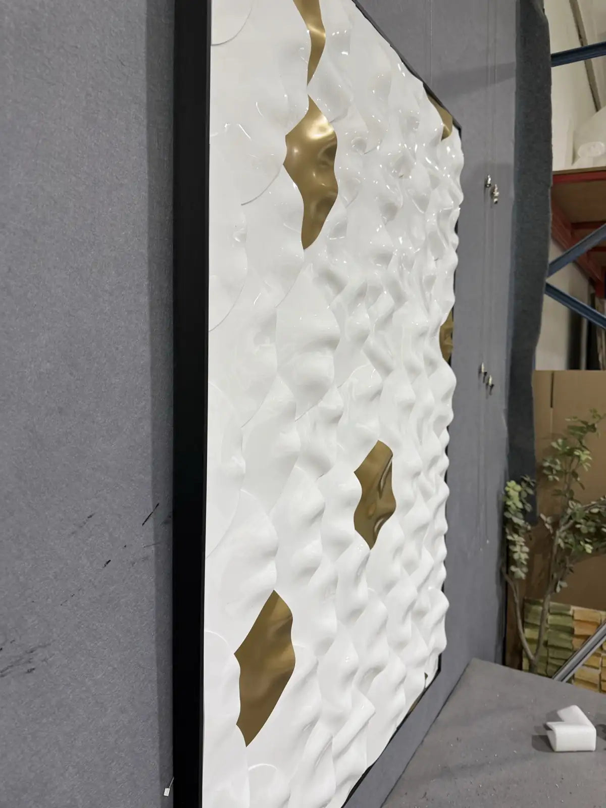 Terracotta Acrylic Abstract Wall Art Vertical Design | Art Smiley Decor UAE