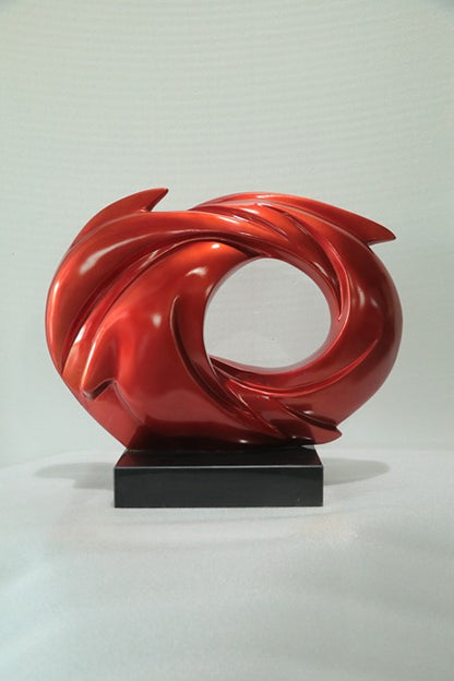 Red Coil Resin Sculpture artistic sculpture by Artsmiley