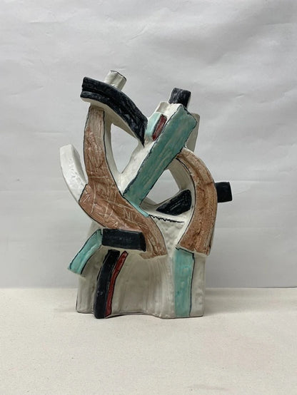 Modern Loop Ceramic Sculpture