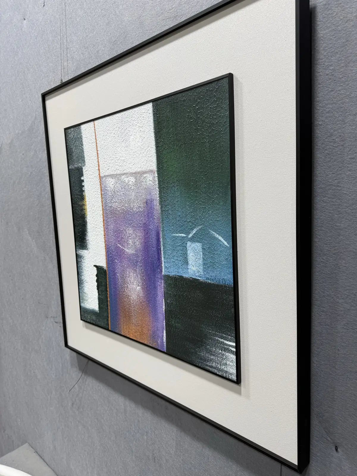 Layered Hand Painted Abstract Wall Art Square Design | Art Smiley Decor UAE