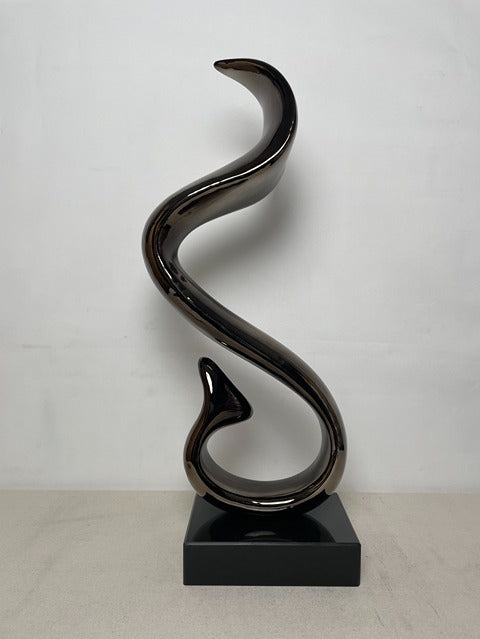 Double Spiral Resin Sculpture artistic sculpture by Artsmiley
