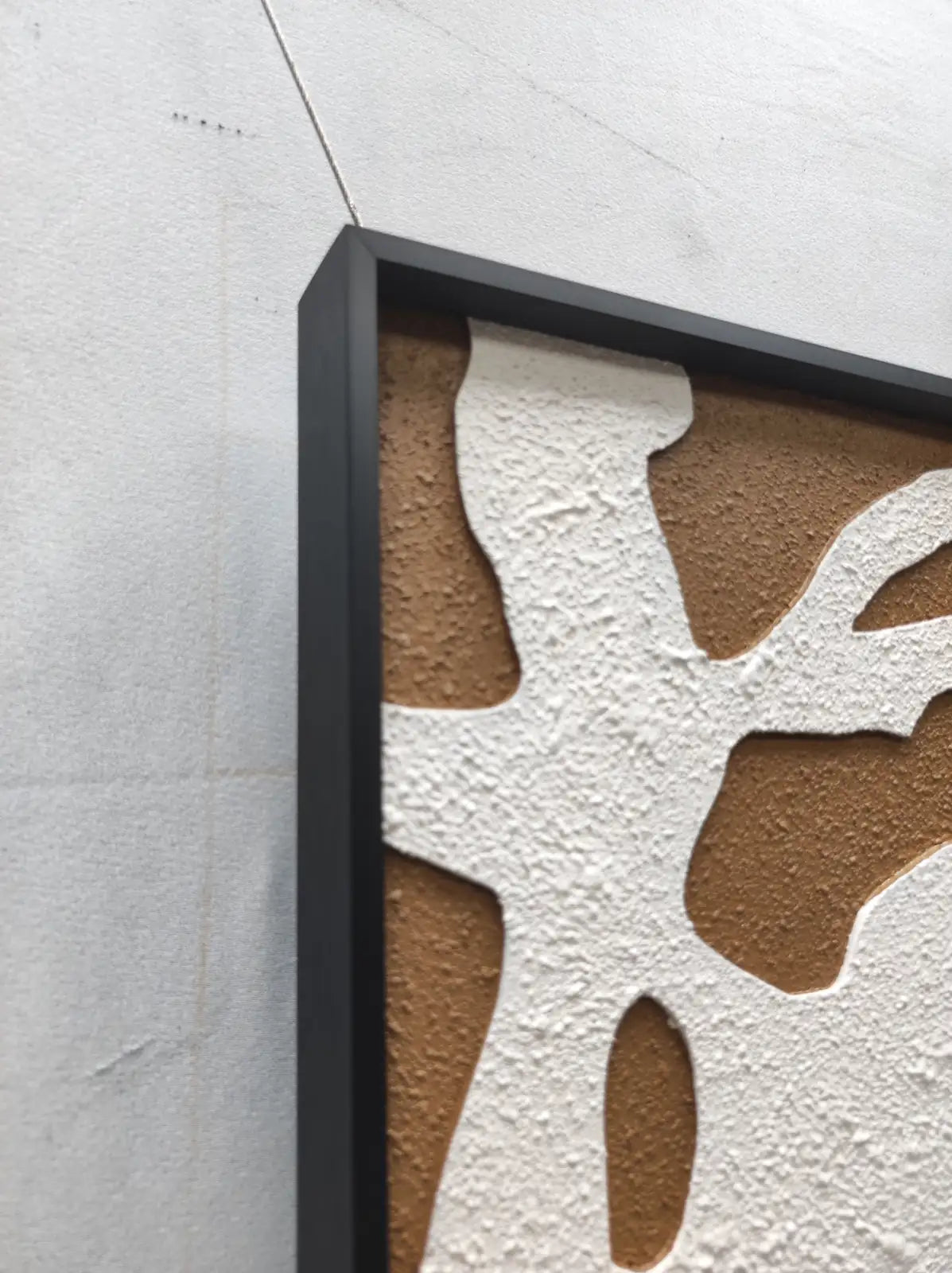 Birch Wood Carving Hand Painted Wall Art Vertical Design | Art Smiley Decor UAE