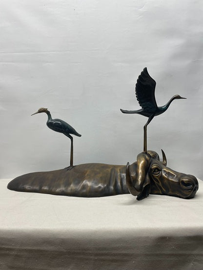 Birds Branch Bronze Sculpture artistic sculpture by Artsmiley