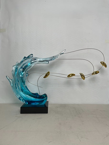 Ocean Wave Resin Sculpture artistic sculpture by Artsmiley