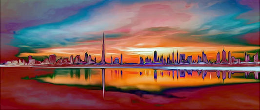Dubai Skyline 04 Dhs 450 Skyline wall art