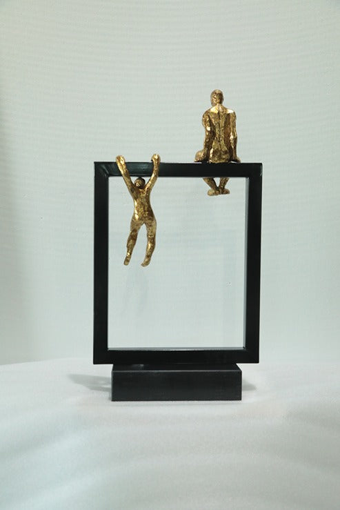 Framed Figure Resin Sculpture artistic sculpture by Artsmiley
