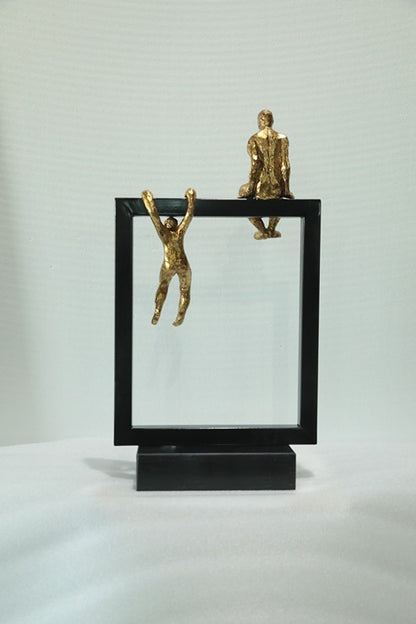 Framed Figure Resin Sculpture artistic sculpture by Artsmiley
