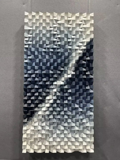 Vivid Hand Painted Abstract Wall Art Vertical Design | Art Smiley Decor UAE