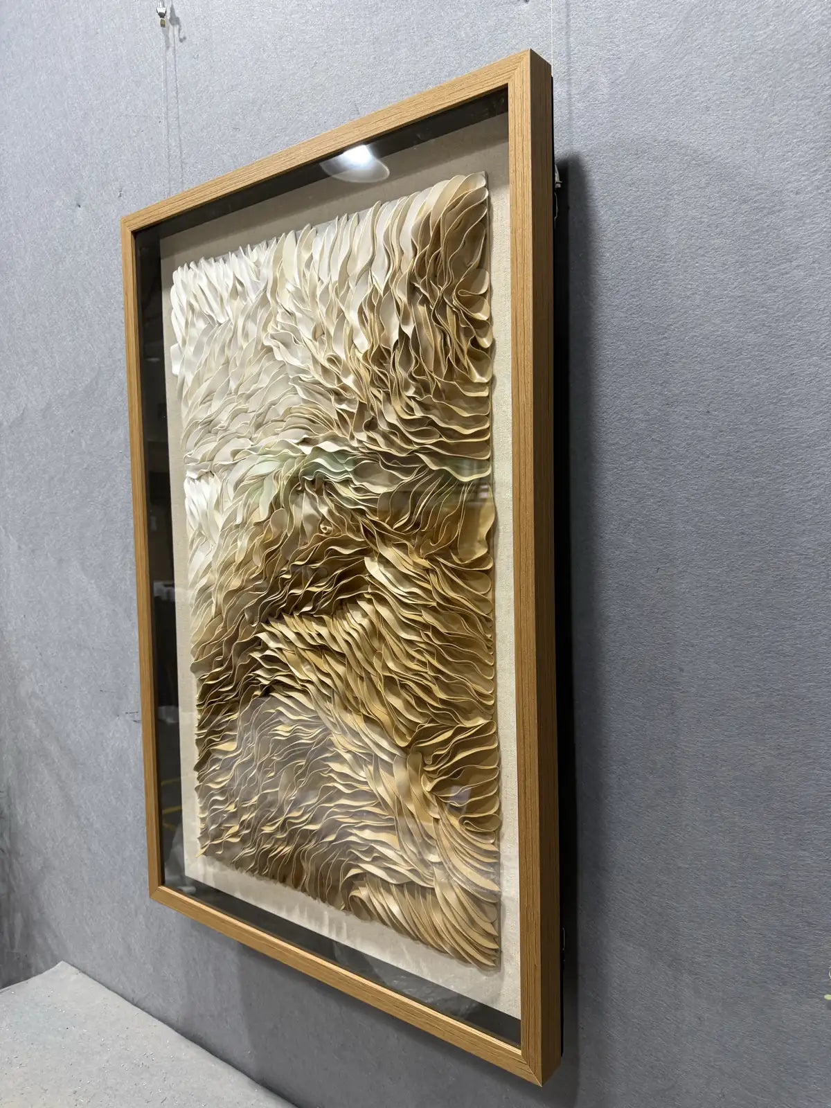 Croco Leather Texture Abstract Wall Decor Vertical Design | Art Smiley Decor UAE