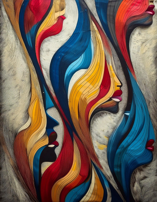 Geometric Flow Pattern Wall Art