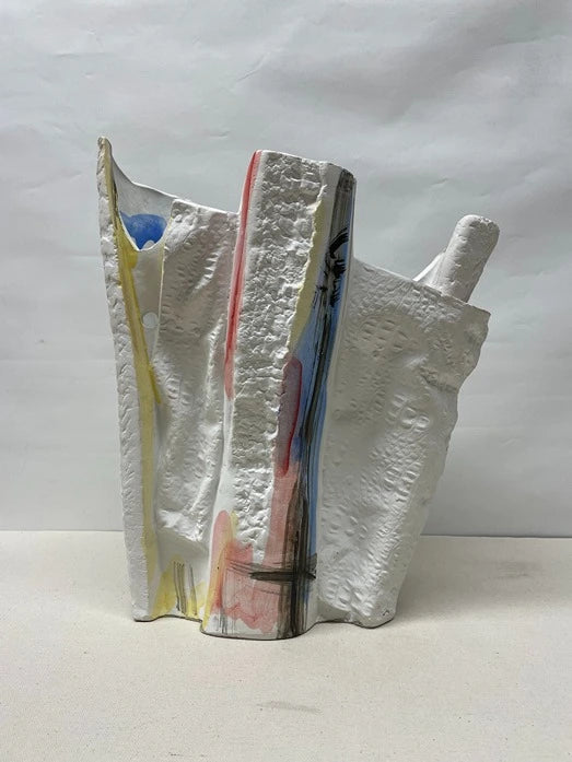 Tall Brush Form Ceramic Vase