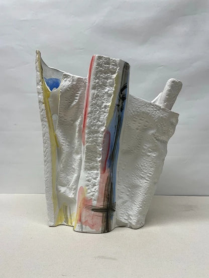 Tall Brush Form Ceramic Vase