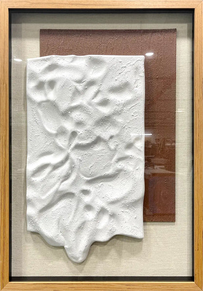 Monochrome Acrylic Abstract Wall Art Vertical Design | Art Smiley Decor UAE