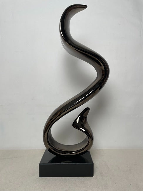 Double Spiral Resin Sculpture artistic sculpture by Artsmiley