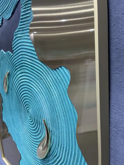Canvas Hand Painted Abstract Wall Art Vertical Design | Art Smiley Decor UAE
