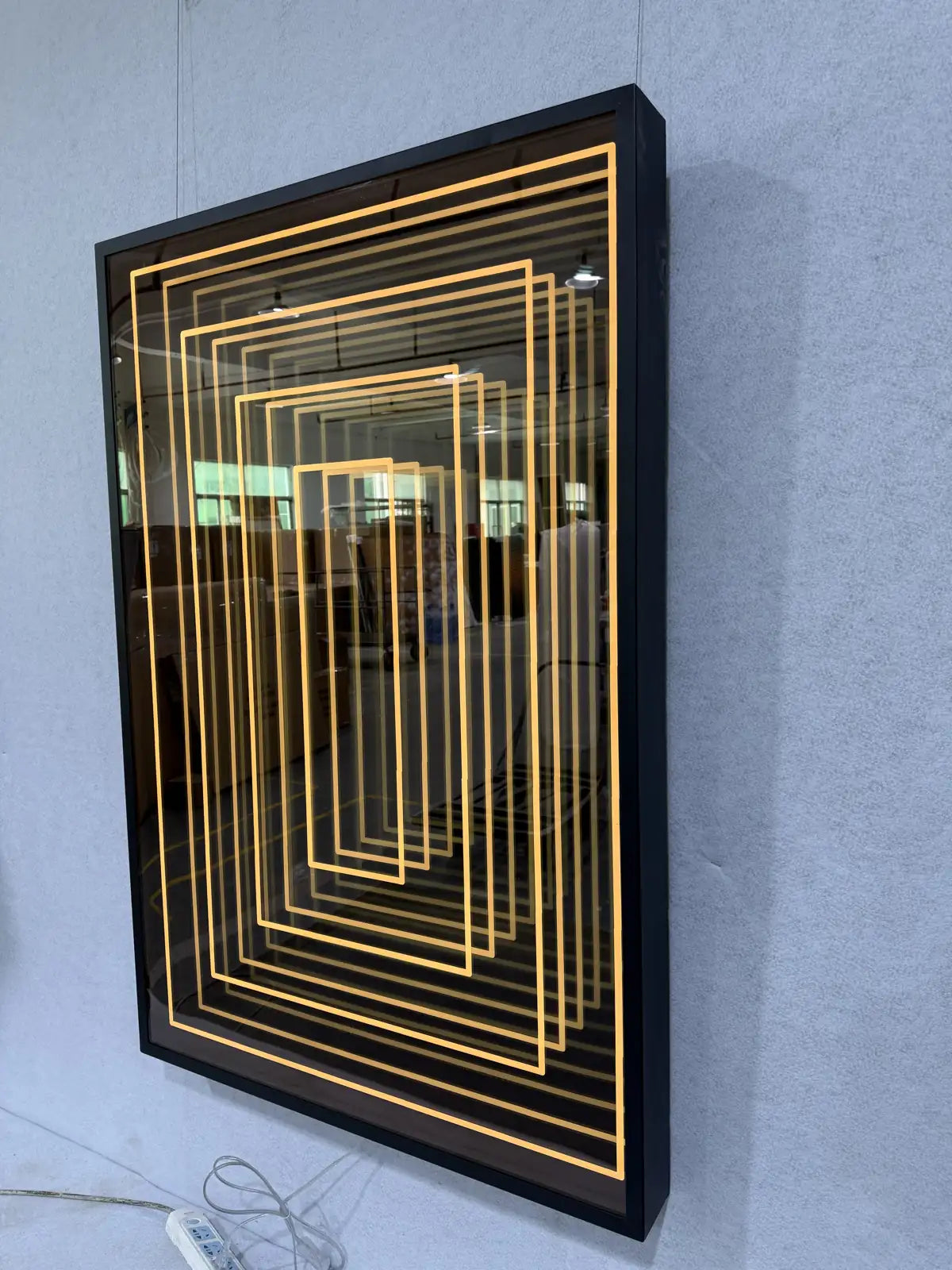 Frosted Crystal Porcelain Luxury Wall Art Vertical Design | Art Smiley Decor UAE