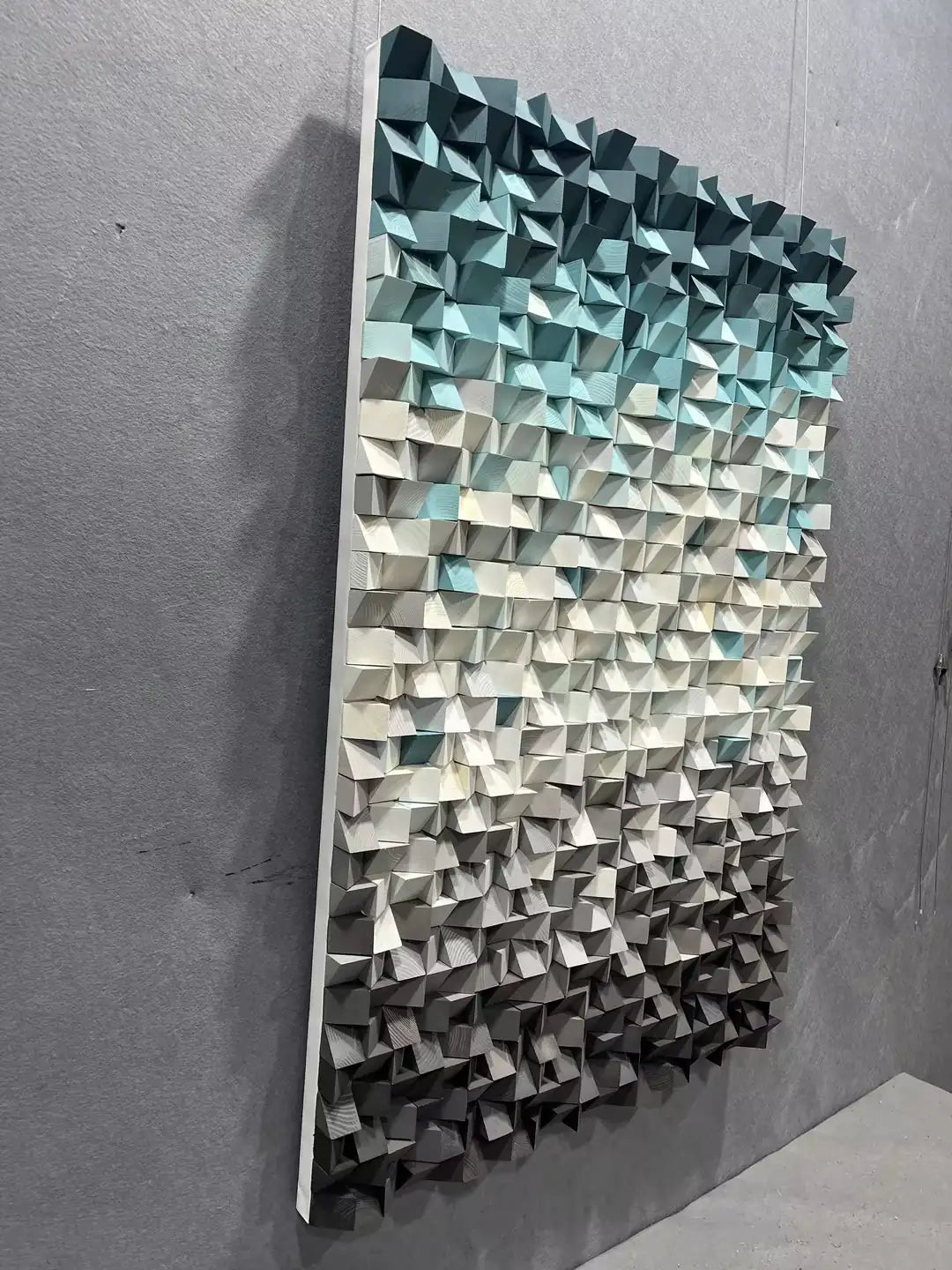 Bold Hand Painted Abstract Wall Art Vertical Design | Art Smiley Decor UAE
