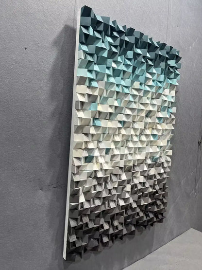 Bold Hand Painted Abstract Wall Art Vertical Design | Art Smiley Decor UAE