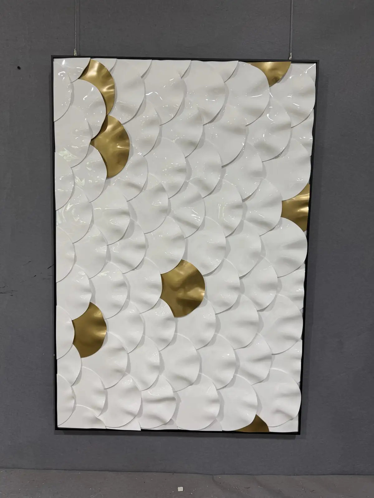 Terracotta Acrylic Abstract Wall Art Vertical Design | Art Smiley Decor UAE