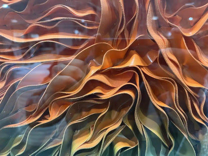 Dark Leather Texture Abstract Wall Decor Landscape Design | Art Smiley Decor UAE