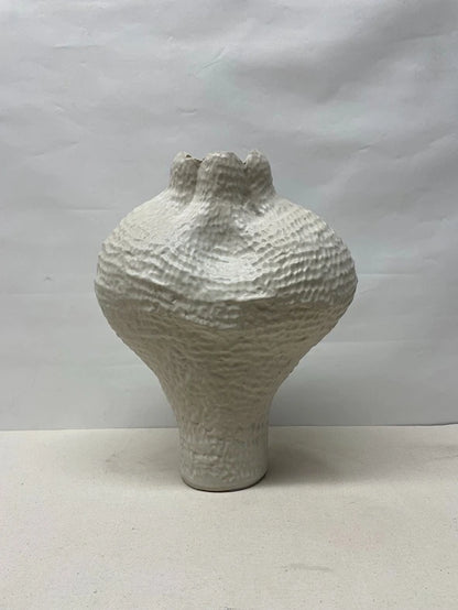 White Coral Ceramic Vase